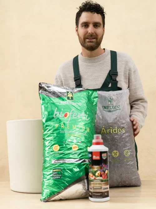 Pack Transplantes: Sustrato + Fertilizante + Grava volcánica