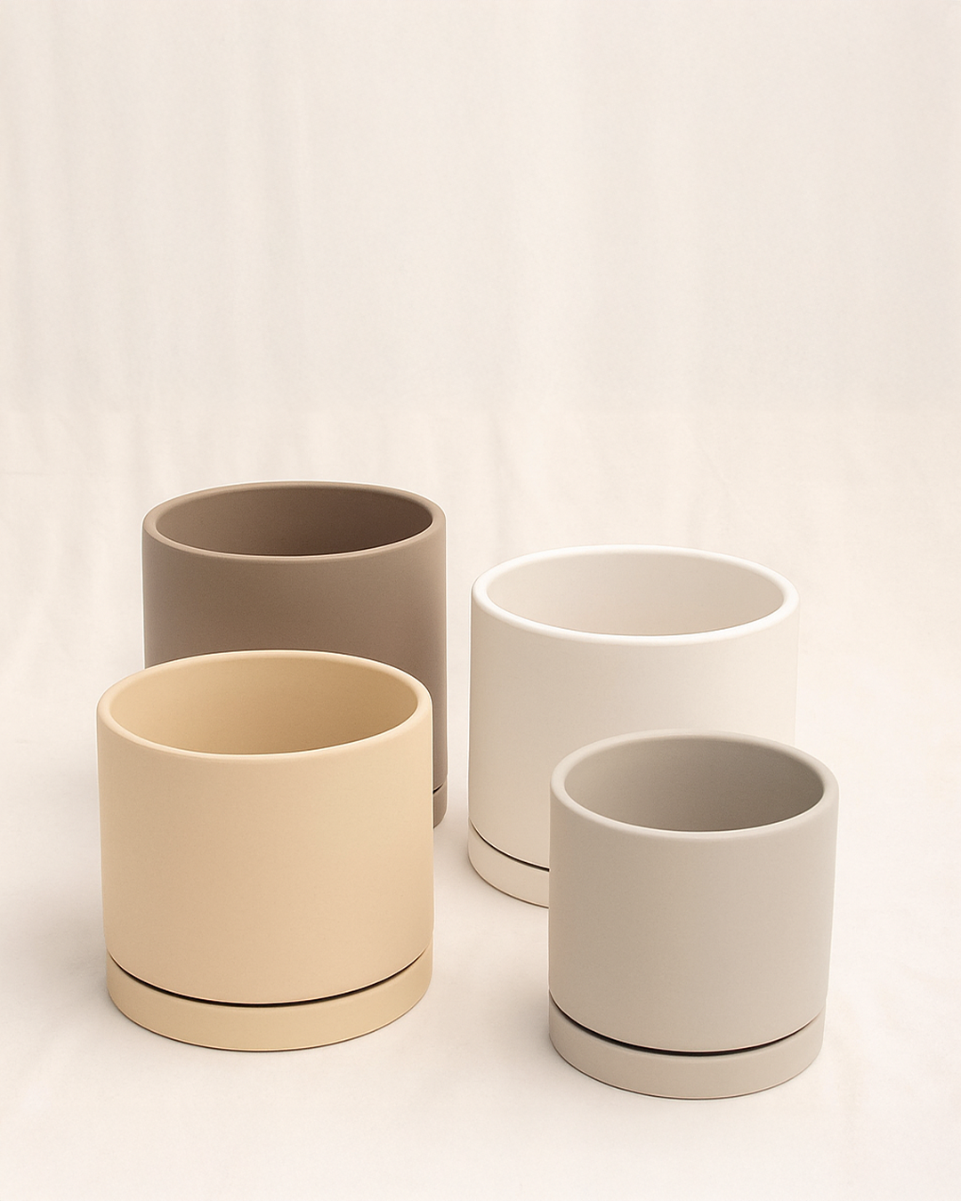 Art Plast Vaso Cilindrico In Resina Terracotta 30 Cm Per Piante Da Interno/Esterno