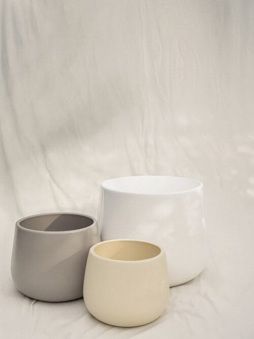 Maceta CALIX de barro tratado mate